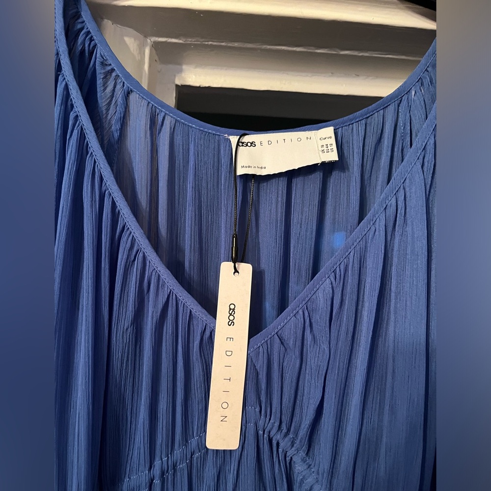 NWT! ASOS Edition Ruched Dress - Picture 8 of 9